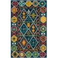 thumbnail image 2 of SAFAVIEH Aspen Joyce Southwestern Wool Area Rug, Navy/Gold, 6' x 9', 2 of 6