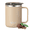 Khaki, variant on Fmxomd Coffee Mug with Handle, 14oz Stainless Steel Coffee Travel Mug, Double Wall Vacuum Reusable Coffee Cup with Lid for Indoor Outdoor,Gray