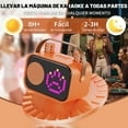 thumbnail image 4 of Bocina Portátil JYX, Altavoz Bluetooth con 15 Animaciones, Voz Mágica y Divertida, Altavoz Inalámbrico para Fiestas, D58O-T (Naranja), 4 of 8