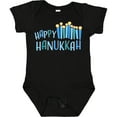 thumbnail image 3 of Inktastic Happy Hanukkah with candles Boys or Girls Baby Bodysuit, 3 of 5