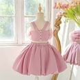 thumbnail image 4 of Zpanxa Ensembles pour Filles Robe 2 Pcs Sans Manches à Col en V Robe Tutu de Fête à Fleurs 3 Dimensions 5 Ans, 4 of 7