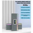 thumbnail image 4 of Smart M.2 NVMe / SSD Enclosure, USB 3.2 Gen 2 10Gbps, External M2 Adapter Case Support M-Key B +M Key UASP RTL9210,1 set of M2 Solid State Drive Enclosure SSD,Gray, 4 of 8