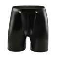 thumbnail image 1 of DPTALR Hommes Slips Décontractés Solides Culottes en Cuir Verni Sexy Taille Basse Boxeurs Boutonnés devant, 1 of 9