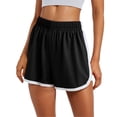 thumbnail image 2 of JoveMarine Athletic Shorts for Women, Running Shorts for Women Solid Elastic Waist - Loose Fit for Yoga Beach, Breathable Lightweight Summer Casual Bottoms with Stretch,Black L, 2 of 9