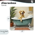 thumbnail image 4 of Stupell Industries Cottage Bubble Bath Labrador Dog Canvas Art, 17 x 17, by Kim Allen, 4 of 8