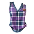 thumbnail image 5 of Tank Tops for Women V Neck Pleated Print Sleeveless Satin Summer Tops, 5 of 5