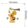 thumbnail image 4 of Babies Cute Cartoon Wall Decal Decoration Cute Honey bees in Shock Vinyl Decor Kids Room Lasts Years and Easily Removable - Size: 18 In(W) x 20 In(H), 4 of 5