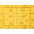 thumbnail image 1 of Ahgly Company Machine Washable Indoor Rectangle Oriental Yellow Modern Area Rugs, 8' x 10', 1 of 4