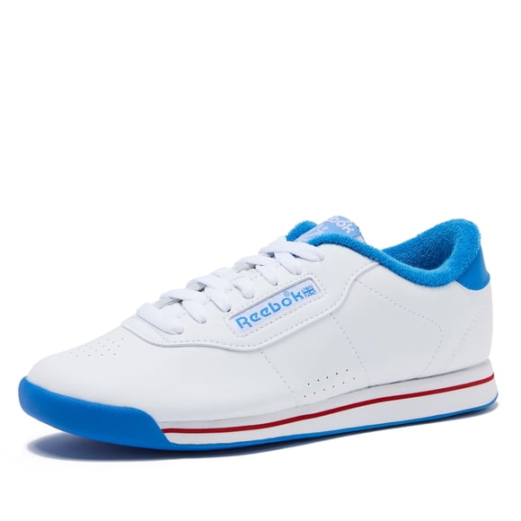 Zapatillas Reebok Princess para mujer blancas, azules y rojas, talla 10