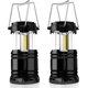 thumbnail image 1 of Luces de Camping, 2 x Linterna de Camping Lámpara de Camping LED portátil con Pilas con Gancho Plegable, Emergencia, Senderismo, Camping, Negro, 1 of 5