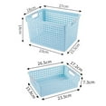 thumbnail image 5 of Ventilated Storage Basket Versatile Hollow Design Storage Basket Space-saving Sundries Organizer for Cosmetics Clothes Toys Food, 5 of 6