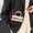 Rose Gold, variant on Byujiro Cylinder Handbag Glossy Top-Handle Mini Crossbody Bag with Chain Strap, Elegant Evening Purse for Parties, Weddings, and Special Occasions
