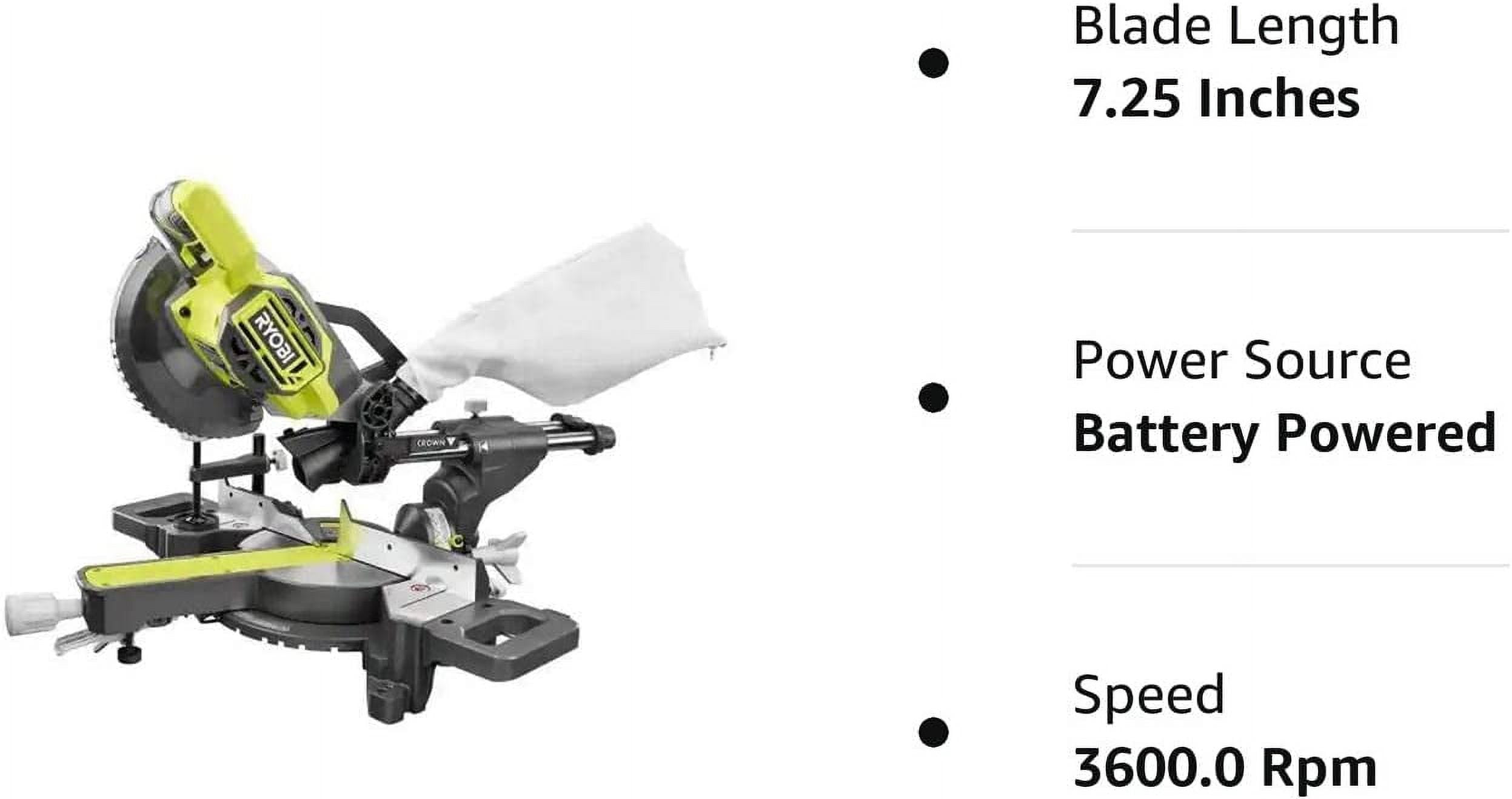 RYOBI ONE+ 18V Cordless 7-1/4 in. Sliding Compound Miter Saw