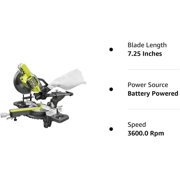 RYOBI ONE+ 18V Cordless 7-1/4 in. Sliding Compound Miter Saw