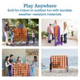 thumbnail image 5 of ECR4Kids Jumbo 4-To-Score Giant Game with 42 Rings and Reset Sliders, Outdoor Games, Orange, Purple, 5 of 10
