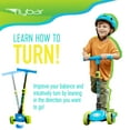 thumbnail image 3 of Flybar Aero 3 Wheel LED Kick Scooter for Boys and Girls, Ages 3+, Adjustable Handles, Blue, 3 of 6