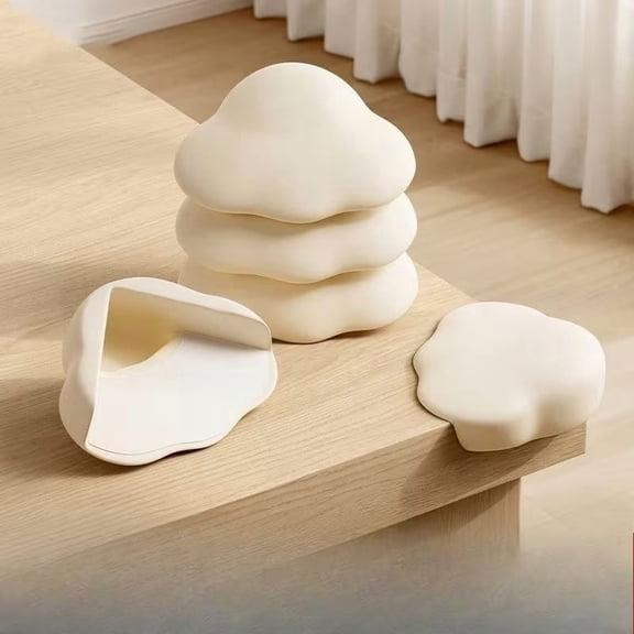 4pcs No-Glue Adhesive-Free Corner Guards & Bumper Protectors for Kids - Safe Furniture Protection for Tables, Bed Frames, and Cabinets