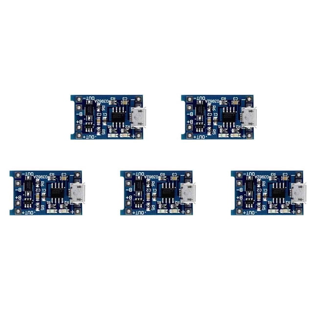 Decodeary 1/2/5PCS 5V Micro Rechargeable USB 1A 18650 Lithium Battery Charger Module Charging Board