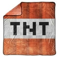thumbnail image 3 of Minecraft TNT Fleece Throw, 100% Polyester, Red, 3 of 4