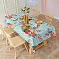 thumbnail image 3 of Pioneer Flower Floral Print Pattern Rectangle Tablecloth 60"x120",Waterproof Polyester Rectangle Table Cloth, Wipeable Spillproof Polyester Tablecloth for Dining, Camping, Indoor and Outdoor, 3 of 6