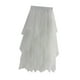 thumbnail image 2 of Falda de tul para mujer, vestido de línea A, cintura elástica para boda, uso diario formal Blanco Yuyangstore Falda, 2 of 8