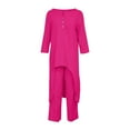 thumbnail image 5 of cfhntfmh Two Piece Outfits for Women Irregular Split Long Sleeve Tops Long Pants Fashion Matching Sets, 5 of 6
