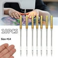 thumbnail image 2 of HLONK 10PCS Big Eye Sewing Machine Universal Regular Useful Sewing Needles Home Supplies, 2 of 9
