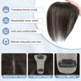thumbnail image 4 of Hair Toppers Wirctp 100% cabello humano con flequillo para mujer, 4 of 9