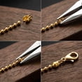 thumbnail image 5 of Outdor Gold Plated 10 Pack 2 Colors. Gold Plated Crimped Bead Caps For Jewelry Making 1 And Gold Plated Round Bead Caps Chain End Caps Suitable For DIY ., 5 of 5