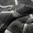 thumbnail image 7 of Battilo Grey Geometric Patterns Diamond Checked Knitted Throw, 50" x 60", 7 of 7