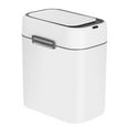 thumbnail image 7 of CL.HPAHKL 2.2 Gallon Smart Touchless Motion Sensor Trash Can, Automatic Garbage Bin with Lid, Small Slim Garbage Can, Waterproof for Bathroom, Bedroom, Office (1, White), 7 of 7