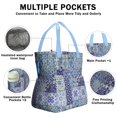 thumbnail image 3 of Boho Bohemia Flower Drawstring Lunch Bag Women - Drawstring Lunch Bag Insulated for Work Office - Stain-Resistant Large Lunchbags for Women with Multi-Pockets, 3 of 6