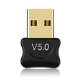 thumbnail image 1 of Receptor de audio USB 2.0 Transmisor de computadora Adaptador de música para computadora portátil de alta velocidad V5.0 compatible con Bluetooth, Negro Yuarrent EL002808-01, 1 of 2