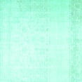 thumbnail image 1 of Ahgly Company Indoor Square Persian Turquoise Blue Traditional Area Rugs, 4' Square, 1 of 4