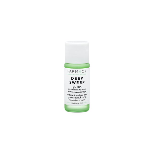 Tónico facial con ácido salicílico al 2% de Farmacy - Exfoliante suave de limpieza profunda para piel grasa - Refina la textura con enzimas de papaya y agua de moringa para una tez de aspecto saludabl