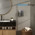 thumbnail image 5 of YESENT Grey Wall-Mounted Toothbrush Holder, Aluminum Material Shower Shaver Storage Rack, No Drilling Required, Removable Toothpaste Storage Rack, 5 of 7