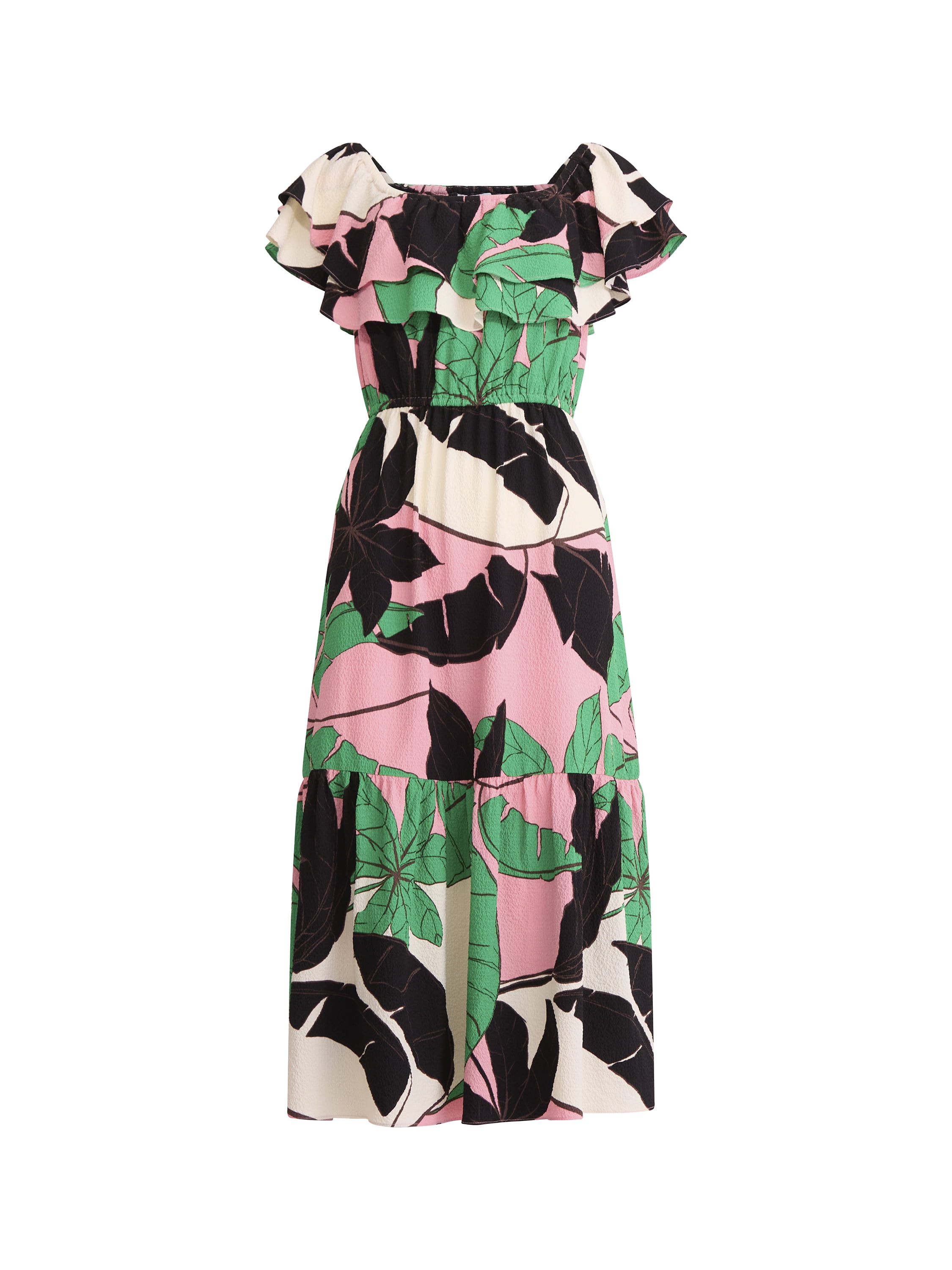 Sofia by Sofia Vergara Women's Ruffle Off Shoulder Maxi Dress, Above Ankle Length, Sizes XS-XXXL