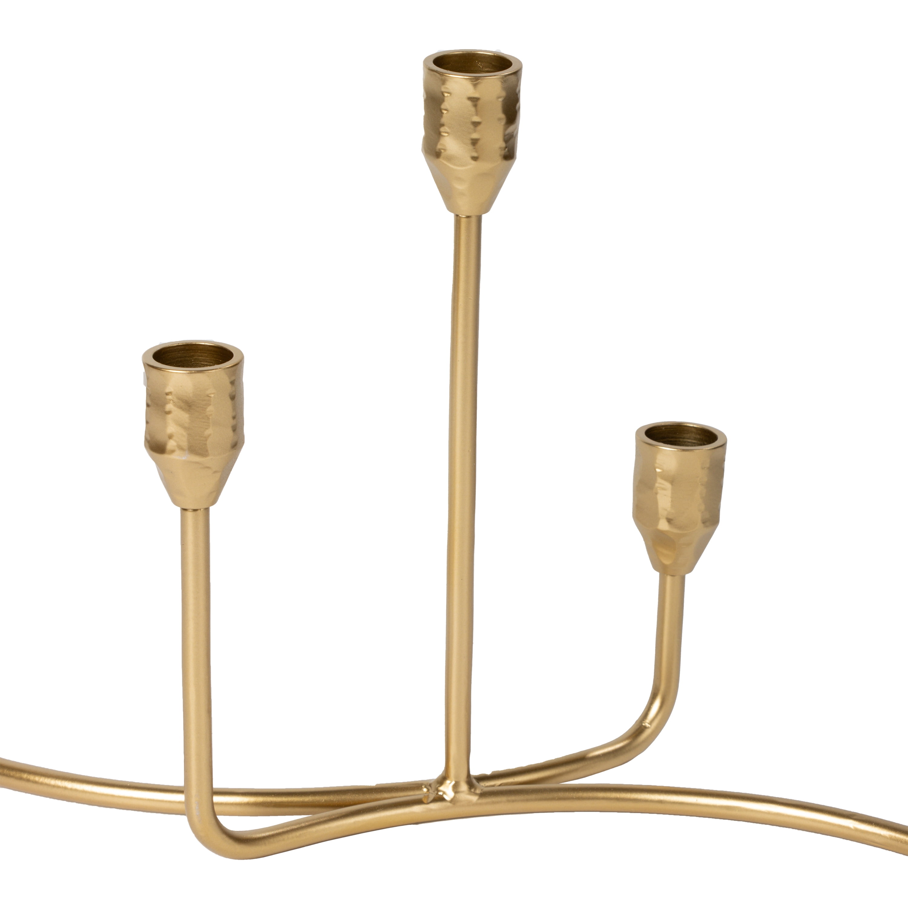 Better Homes & Garden Indoor Decorative Gold Iron Taper Candelabra