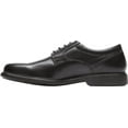 thumbnail image 3 of rockport men's charles road plain toe oxford black leather 9 w (ee)-9 w, 3 of 5