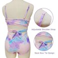 thumbnail image 2 of High Waisted Bikini Push Up Bandage Tummy Control Swimwear High Waisted Leg Two Pieces Swimsuit Sets for Women Juniors, 2 of 5