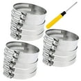 thumbnail image 1 of PEONAVET Fixed Clip Stainless Steel Pool Hose ClampDrive Hose Clamp Line Worm Clip, 1 of 1