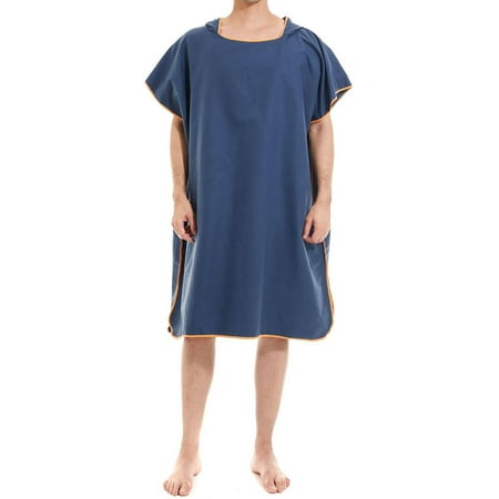 

Hooded Cloak with Hood for Surfing Diving Open Water Swimming Microfiber Beach Changing Bathrobe Cloak Quick Dry and Light Weight