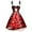 09-Red, variant on Christmas Dresses for Women Vintage Sleeveless Cocktail Dress Christmas Tree Santa Snow Printed Xmas Party Swing Dress S-XXXL