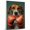 American Foxhound, variant on Samoyed Vintage Dog Boxing Canvas – Artistic Sports, Samoyed Dog with Boxing Stretched Canvas Size 8x12 Wall Print for Bedroom, Living Room, Office