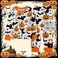thumbnail image 2 of CAIVO Halloween Kids 2 Piece Pajama Sets For Girls And Boys Cozy Sleepwear O-Neck Long Sleeve T-Shirts Pants Pumpkin Bat Printed Pjs, 2 of 3