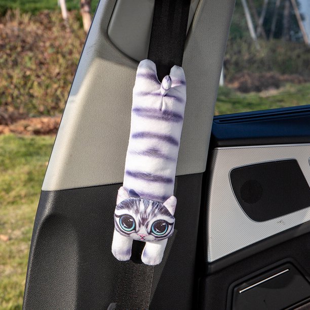 Hombreras Para Mascotas Funda de cinturón de seguridad de coche de animales de dibujos animados almohadilla de hombro de cinturón de seguridad de felpa accesorios para automóviles Sywqhk Accesorios para autos y motos
