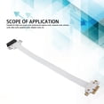thumbnail image 4 of PCI Express 3.0 1X Riser Cable, PCIE Extension Cable Soft Pure Copper Tinned Process Easy Installation 8Gbps  for Data Cards for Wireless Cards 30cm / 11.8in, 4 of 7