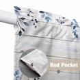 thumbnail image 4 of Blue Starfish Coastal Swag Curtains for Kitchen/Bedroom/Living Room, Eucalyptus Summer Nautical Shell Wooden Scalloped Curtains 63 Inch Long, Window Swag Topper Curtains Valances 2 Panels Set 36"x63", 4 of 8