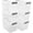 10 L, variant on Bringer 6-Pack Clear Plastic Latching Storage Box, Plastic Box, 10 L