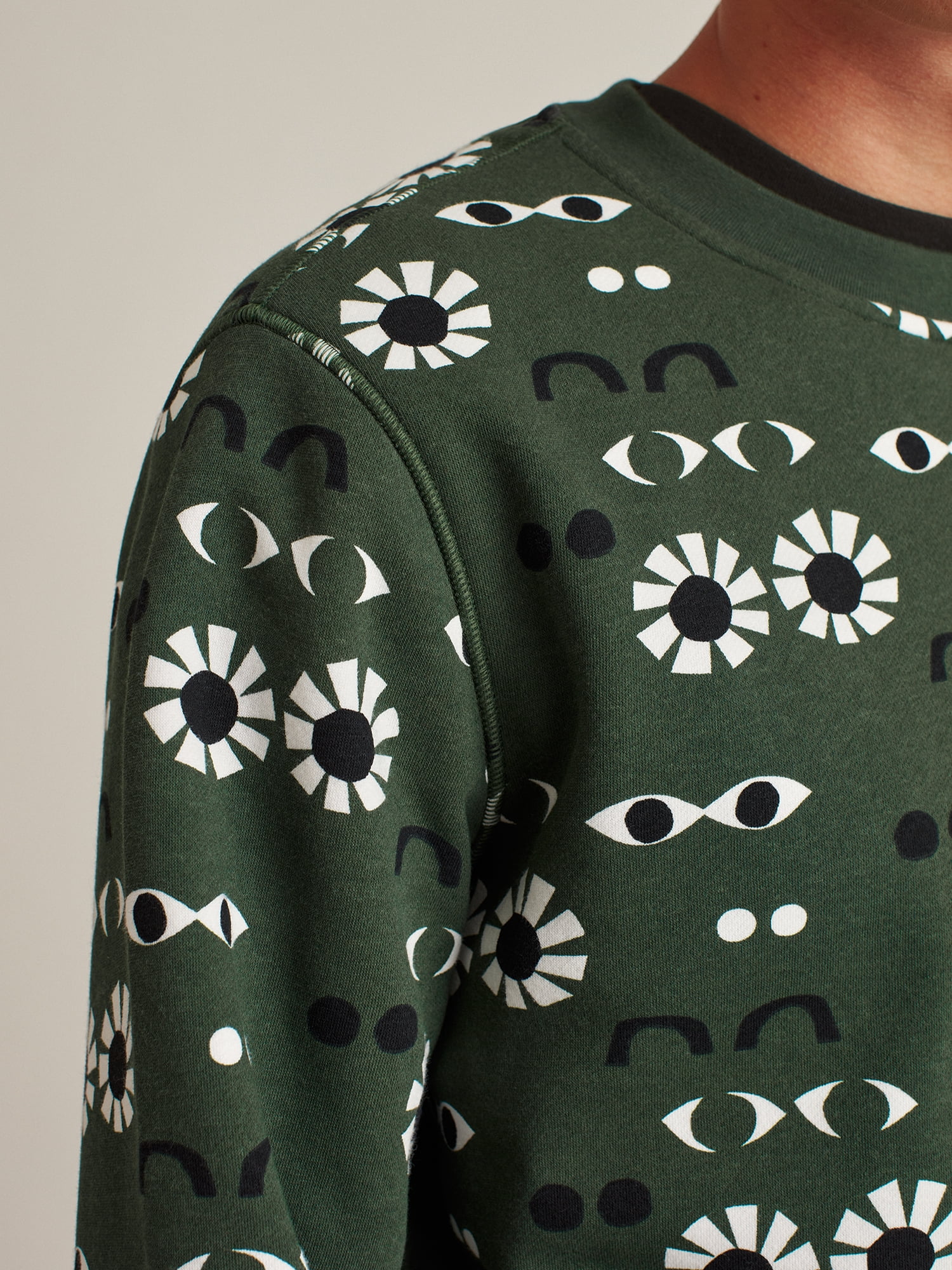 Bonobos Fielder Men's and Big Men's Fleece Graphic Crewneck Sweatshirt, Up to Size 3XL